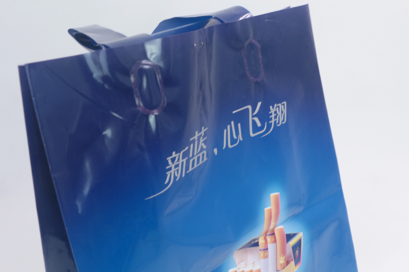 藍色服裝手提PO包裝袋