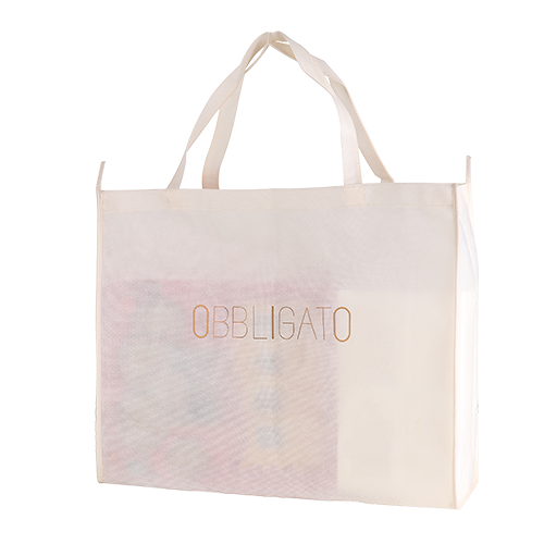 米色無紡布手提服裝袋定制