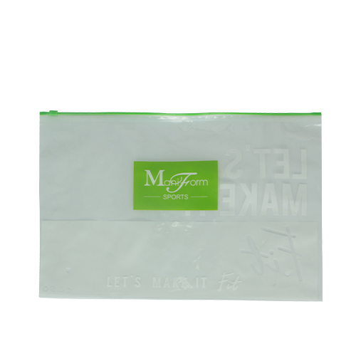 綠色PE拉鏈內(nèi)衣袋定制