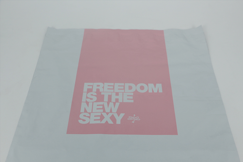 白色PE服裝宣傳自粘袋