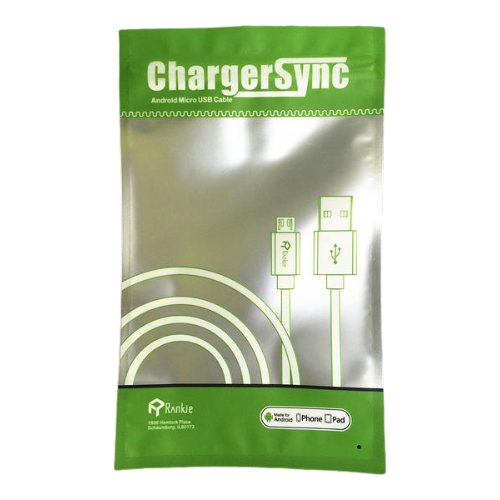 綠色數據線充電線包裝袋